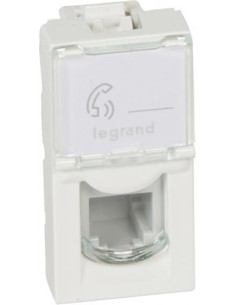 Legrand Розетка RJ11 1 мод. цвят бял Mosaic - 078730 - Цена | LEDs4economy
