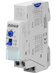 ORNO Стълбищен автомат, 1x 0.5m-10m, 10A, 230Vac 1 мод., - OR-CR-230 - Цена | LEDs4economy 2