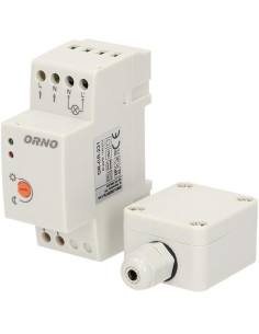 ORNO Датчик за осветеност, за DIN монтаж, 3000W, комплект с фотоклетка IP65, - OR-CR-231 - Цена | LEDs4economy