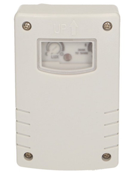 Датчик за осветеност, за открит монтаж на стена, с таймер, 1200W, IP44, ORNO
