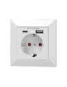 ORNO Контакт ШУКО 2P+E 16A + USB тип A+C 2.8A 14W цвят бял  - OR-AE-13232(GS) - 3