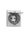 ORNO Контакт шуко IP44, цвят стомана, Ø60mm, - OR-AE-1397(GS) - Цена | LEDs4economy