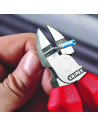 Knipex Клещи заголващи и диагонални резачки, синьо-червена ръкохватка 160мм,  - K1422160 - 3