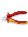 Knipex Клещи диагонални резачки, хромирани, VDE 1000V жълто-червена ръкохватка 140мм,  - K7006140 - 3