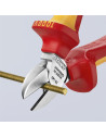 Knipex Клещи диагонални резачки, хромирани, VDE 1000V жълто-червена ръкохватка 140мм,  - K7006140 - 4