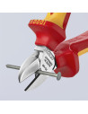 Knipex Клещи диагонални резачки, хромирани, VDE 1000V жълто-червена ръкохватка 140мм,  - K7006140 - 7