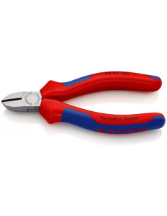 Knipex Клещи диагонални резачки, синьо-червена ръкохватка 125мм, - K7002125 - Цена | LEDs4economy