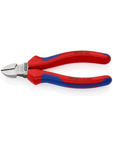 Knipex Клещи диагонални резачки, синьо-червена ръкохватка 140мм,