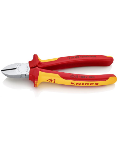 Knipex Клещи диагонални резачки, хромирани, VDE 1000V 