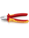 Knipex Клещи диагонални резачки, хромирани, VDE 1000V жълто-червена ръкохватка 180мм,  - K7006180 - 2