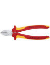 Knipex Клещи диагонални резачки, хромирани, VDE 1000V жълто-червена ръкохватка 180мм,  - K7006180 - 3