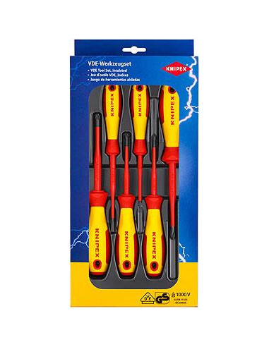 Knipex Комплект с 6 бр. отвертки VDE 1000V - 