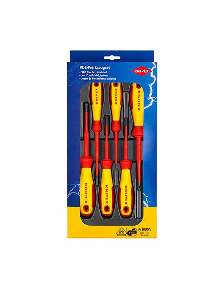 Knipex Комплект с 6 бр. отвертки VDE 1000V - 