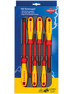 Knipex Комплект с 6 бр. отвертки VDE 1000V - 4х шлиц и 2х PH, - K002012V01 - Цена | LEDs4economy