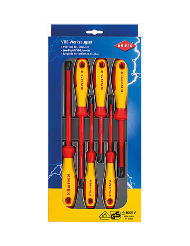 Knipex Комплект с 6 бр. отвертки VDE 1000V 