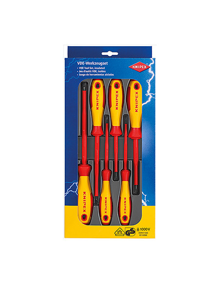 Knipex Комплект с 6 бр. отвертки VDE 1000V 