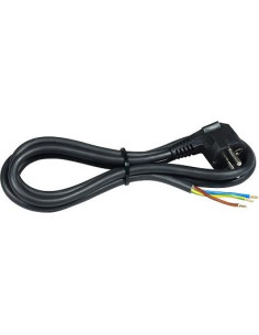 COMMEL Кабел черен с щепсел Г-образен H05VV-F 3х2,5мм2 1,5 метра - C0611 - Цена | LEDs4economy