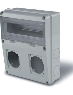 Scame Табло за индустриални контакти и DIN модули IP55, UV, серия Enerbox 11 DIN, 2х16-32A - 633.2024 - Цена | LEDs4economy