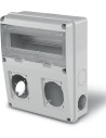 Scame Табло за индустриални контакти и DIN модули IP55, UV, серия Enerbox /11 DIN, 2х16-32A и 4хшуко/ - 633.2021 - Цена | LEDs4e