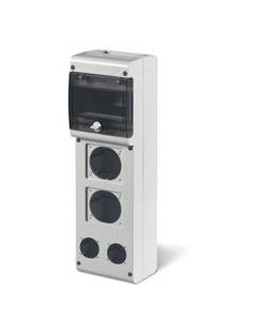 Scame Табло за индустриални контакти и DIN модули IP66, UV, PG вход, серия BLOCK (6 DIN и 1х16A и 1х32A и 2хШуко) - 632.3520-00 