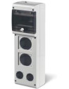 Scame Табло за индустриални контакти и DIN модули IP66, UV, PG вход, серия BLOCK (6 DIN и 1х16A и 1х32A и 2хШуко) - 632.3520-00 