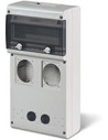 Scame Табло за индустриални контакти и DIN модули IP66, UV, PG вход, серия BLOCK (11 DIN и 2х16A или 32A и 4хШуко) - 632.4530-0 