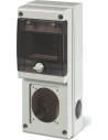 Scame Табло за индустриални контакти и DIN модули IP66, UV, PG вход, серия BLOCK (4 DIN и 1х16A или 32A и 2хШуко) - 632.1530-00 