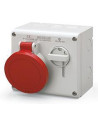 Scame Промишлен контакт 3P+N+Е 16A IP44 с механична блокировка серия Omnia - 500.1687 - Цена | LEDs4economy