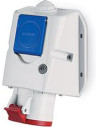 Scame Промишлен комбиниран контакт 3P+Е 32A+шуко IP54 серия Optima Combi - 513.3256-DF - Цена | LEDs4economy