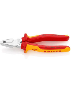 Knipex Комбинирани клещи усилени, хромирани, VDE 1000V жълто-червена ръкохватка 225мм, - K0206225 - Цена | LEDs4economy