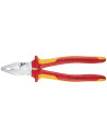 Knipex Комбинирани клещи усилени, хромирани, VDE 1000V жълто-червена ръкохватка 225мм,  - K0206225 - 3