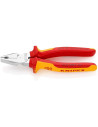 Knipex Комбинирани клещи усилени, хромирани, VDE 1000V жълто-червена ръкохватка 225мм,  - K0206225 - 4