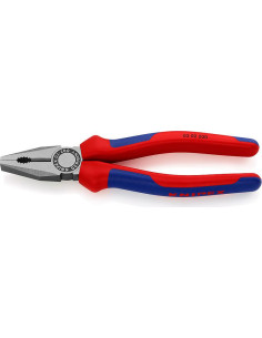 Knipex Комбинирани клещи, синьо-червена ръкохватка 200мм, - K0302200 - Цена | LEDs4economy