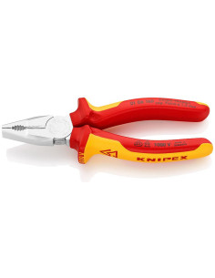 Knipex Комбинирани клещи, хром-ванадиева стомана, VDE 1000V жълто-червена ръкохватка 160мм, - K0106160 - Цена | LEDs4economy