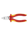 Knipex Комбинирани клещи, хром-ванадиева стомана, VDE 1000V жълто-червена ръкохватка 160мм,  - K0106160 - 4