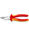 Knipex Комбинирани клещи с остър връх, хромирани, VDE 1000V жълто-червена ръкохватка 185мм, - K0826185 - Цена | LEDs4economy