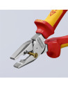 Knipex Комбинирани клещи усилени, хромирани, VDE 1000V жълто-червена ръкохватка 180мм,  - K0206180 - 2