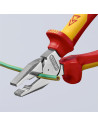 Knipex Комбинирани клещи усилени, хромирани, VDE 1000V жълто-червена ръкохватка 180мм,  - K0206180 - 4