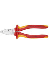 Knipex Комбинирани клещи усилени, хромирани, VDE 1000V жълто-червена ръкохватка 180мм,  - K0206180 - 6