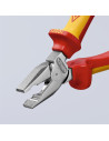 Knipex Комбинирани клещи усилени, хромирани, VDE 1000V жълто-червена ръкохватка 180мм,  - K0206180 - 8