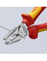 Knipex Комбинирани клещи усилени, хромирани, VDE 1000V жълто-червена ръкохватка 180мм,  - K0206180 - 10