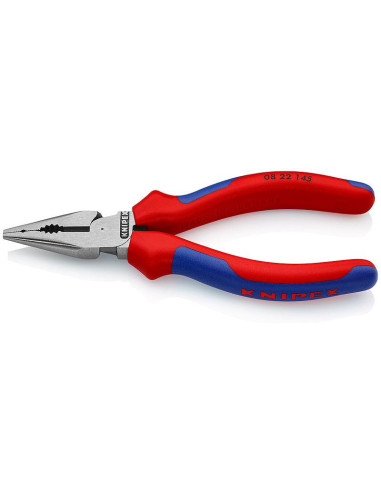 Knipex Комбинирани клещи с остър връх, синьо-червена ръкохватка 