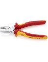 Knipex Комбинирани клещи усилени, хромирани, VDE 1000V жълто-червена ръкохватка 200мм,  - K0206200 - 4