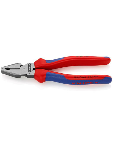 Knipex Комбинирани клещи усилени, синьо-червена ръкохватка 180мм,