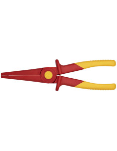 Knipex Клещи с дълъг остър връх, изцяло пластмасови, VDE 1000V жълто-червена ръкохватка 220мм, - K986202 - Цена | LEDs4economy