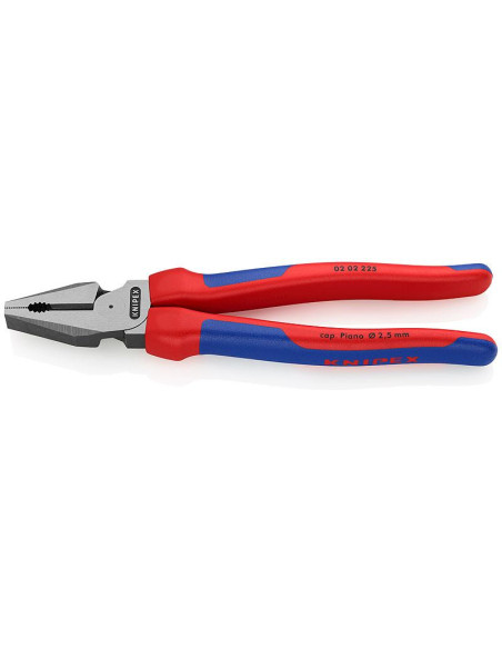 Knipex Комбинирани клещи усилени, синьо-червена ръкохватка 225мм,