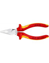 Knipex Комбинирани клещи с остър връх, хромирани, VDE 1000V жълто-червена ръкохватка 145мм,  - K0826145 - 7