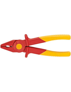 Knipex Клещи с плосък връх, изцяло пластмасови, VDE 1000V жълто-червена ръкохватка 180мм, - K986201 - Цена | LEDs4economy 2