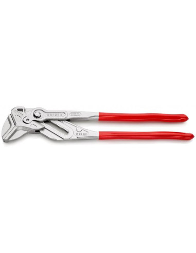 Knipex Клещи раздвижени, хромирани, червена ръкохватка 400мм,  