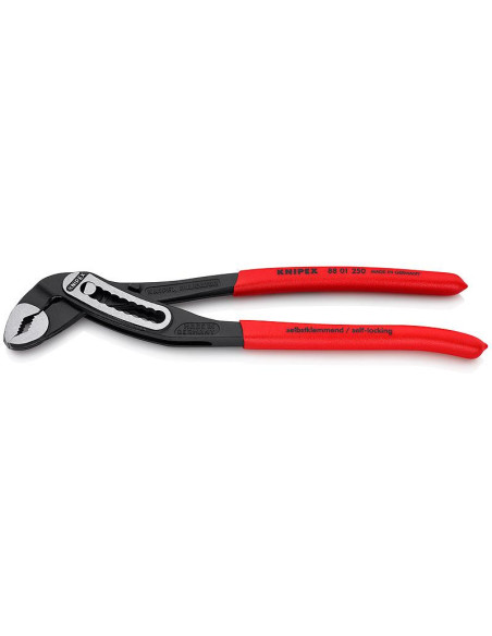 Knipex Клещи раздвижени Alligator, червена ръкохватка 250мм,  - K8801250